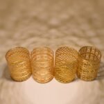 Mix Plain Jhoomer For Home Decor Golden Color (Mix Design)