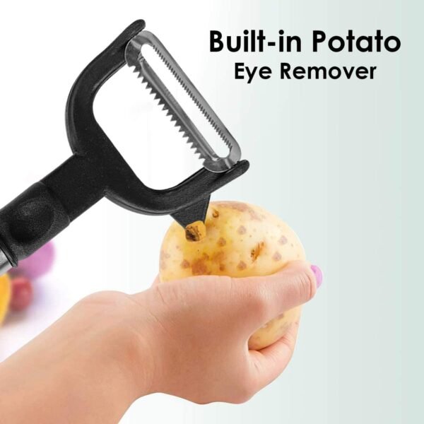 2-in-1 Double Julienne and Vegetable Peeler - Image 4