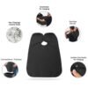 Black Beard Apron Hair Clippings Catcher Grooming Bib - Image 2