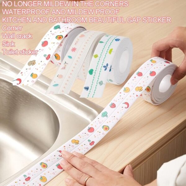Kitchen Sink Platform Sticker Bathroom Corner Tape (2Meter Size) - Image 3