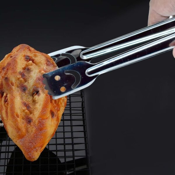 Smiley Stainless Steel Multipurpose Utility Tong (1Pc Only) - Image 3