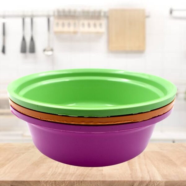 Round Plastic Basin And Plastic Mixing Bowl Set. - Image 3