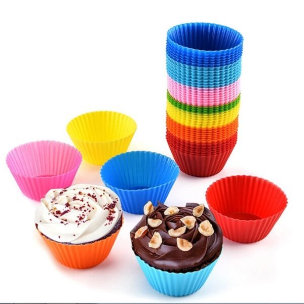 Silicone Cup Cake Mould (1Pc) - Image 2