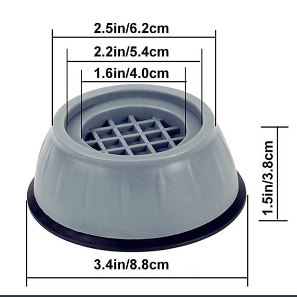 Anti Vibration Pads with Suction Cup Feet - Image 2