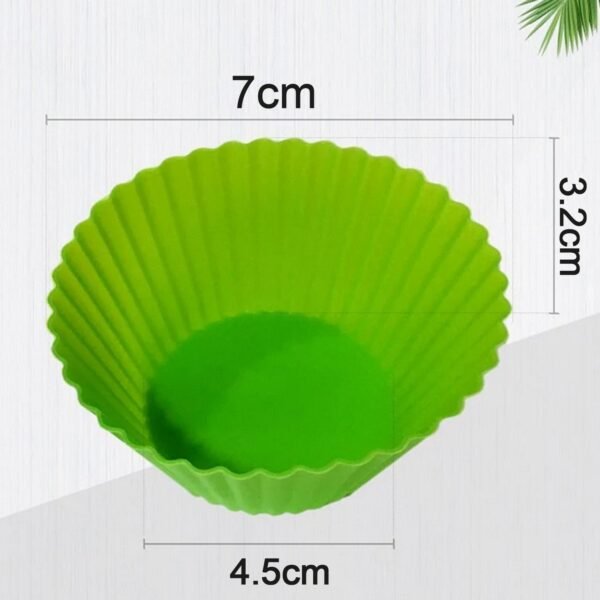 Silicone Cup Cake Mould (1Pc) - Image 4