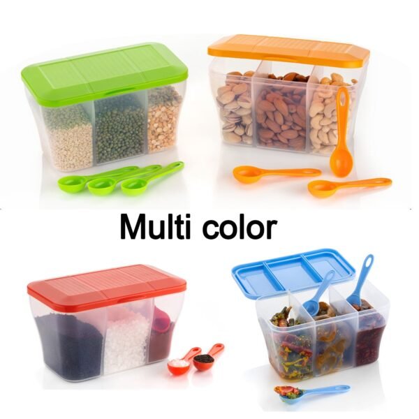 Plastic Square Storage Organiser Container (750ML Capacity) - Image 2
