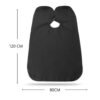 Black Beard Apron Hair Clippings Catcher Grooming Bib - Image 3