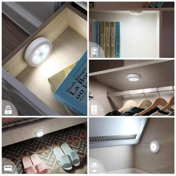 Round Shape 8 LED Motion Sensor Induction Led Light - Image 2