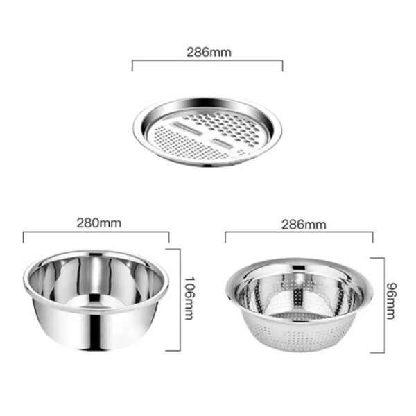 3 in 1 Kitchen Multipurpose Julienne Grater Salad Maker - Image 2