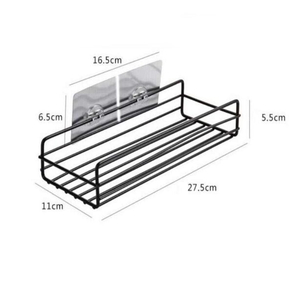 Multipurpose Wall Mount Metal Bathroom Shelf and Rack for Home and Kitchen. - Image 3