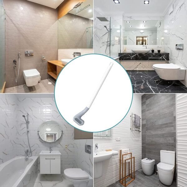 Golf Shape Toilet Cleaner Brush  & Magic Sticker Holder - Image 2