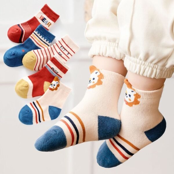 Socks Breathable Thickened Classic Simple Soft Skin Friendly For Kids - Image 4