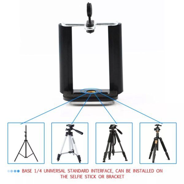 Mobile Holder Attachment For Selfie Stick and Mobile Tripods - Image 4
