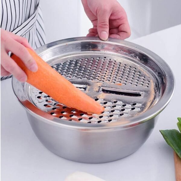 3 in 1 Kitchen Multipurpose Julienne Grater Salad Maker - Image 3