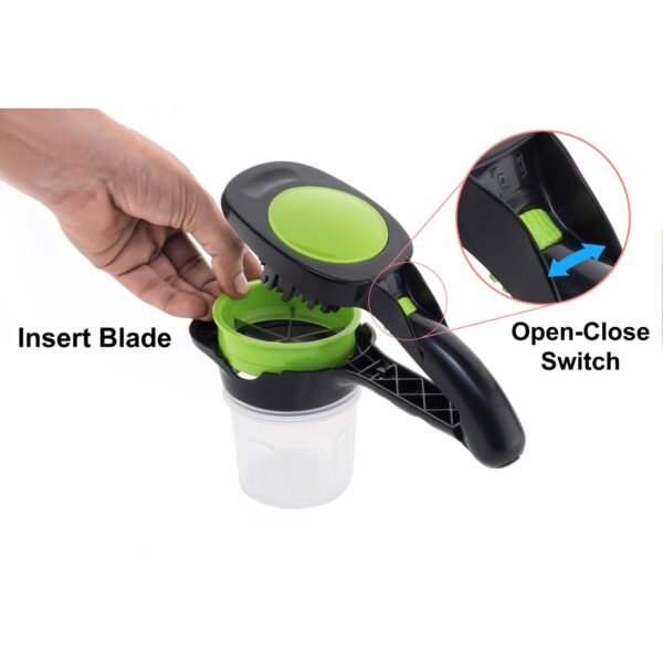 Plastic 6-in-1 Manual Vegetable Grater,Chipser and Slicer - Image 2