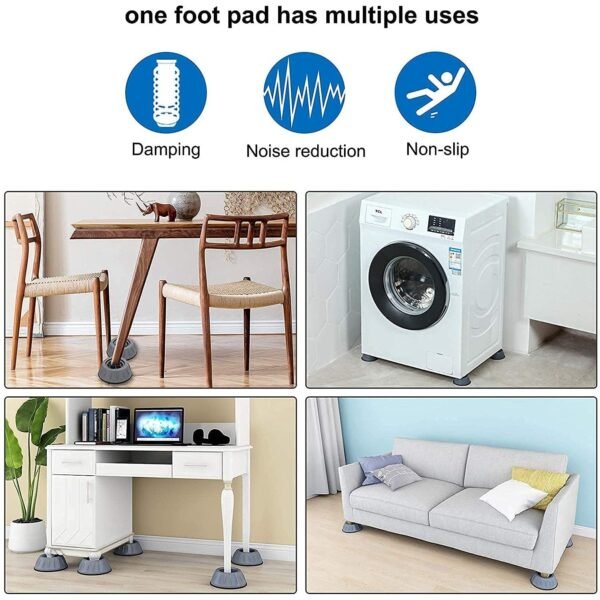 Anti Vibration Pads with Suction Cup Feet - Image 4