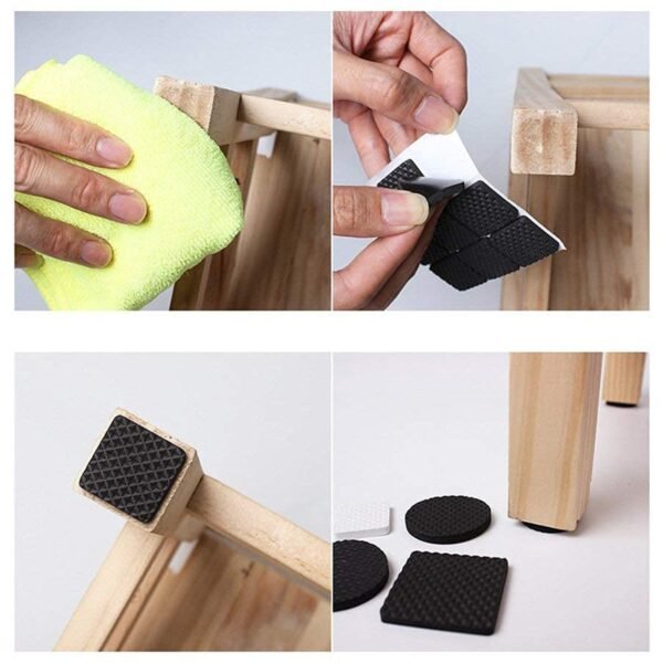 Self Adhesive Furniture Pads - Square - Image 4