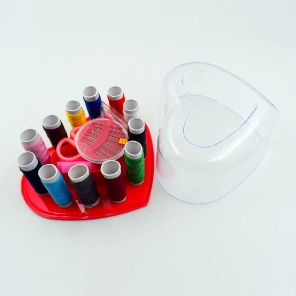 Heart-Shaped Sewing Box Multi-Functional Convenient Sewing Tools - Image 4