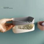 Multipurpose Sticker Wall Mounted Plastic Soap Holder & Dispenser