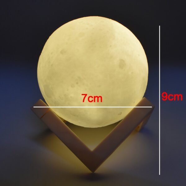 3D  Moon Lamp With Batttery Operated (3 cell Included) - Image 4