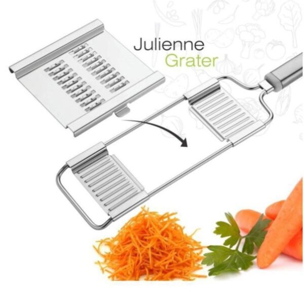 Multipurpose 3 in1 Stainless Steel Grater and Slicer - Image 3