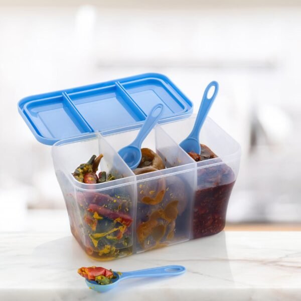 Plastic Square Storage Organiser Container (750ML Capacity) - Image 4
