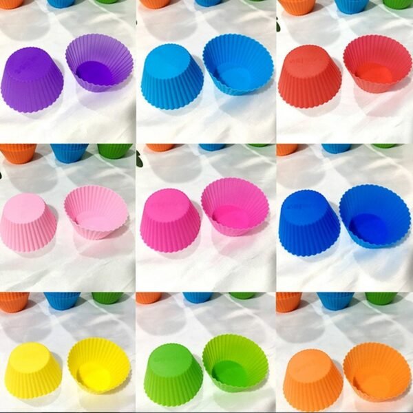 Silicone Cup Cake Mould (1Pc) - Image 3