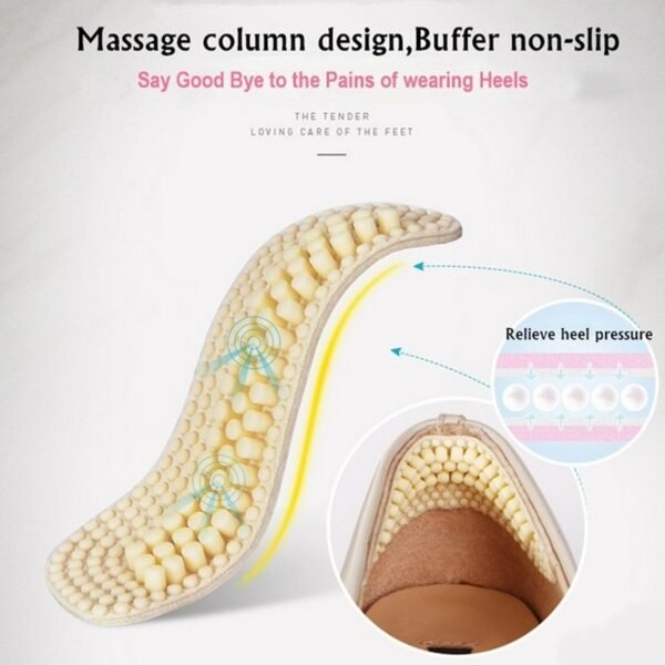 Fabric Sticky Shoe Back Heel Insoles Protector Liner - Image 4