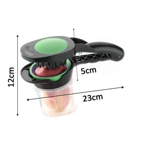 Plastic 6-in-1 Manual Vegetable Grater,Chipser and Slicer - Image 3