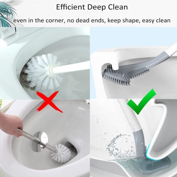 Golf Shape Toilet Cleaner Brush  & Magic Sticker Holder - Image 3