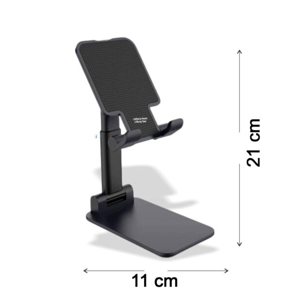 Foldable Mobile Stand with Angle Adjustable Desktop Table Mobile Holder - Image 4