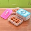 A Double Layer 24 Grid Egg Storage Box for Egg Storage Container