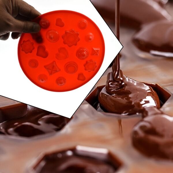 19 Cavity Mix Shape Chocolate Mold (1Pc Only) - Image 4