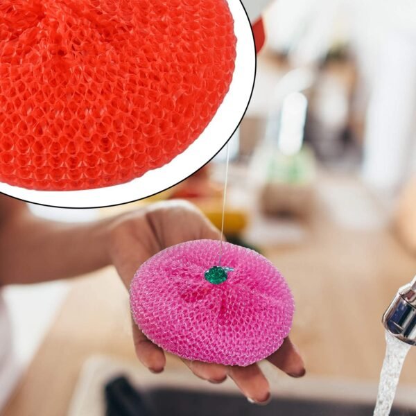 Plastic Scrubber Round Nylon Scrubbers Small Size  (Pack of 12) - Image 4