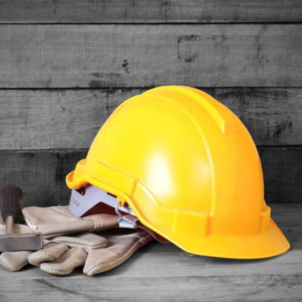 Yellow Plastic Hard Hat Construction Cap (1Pc Only) - Image 4