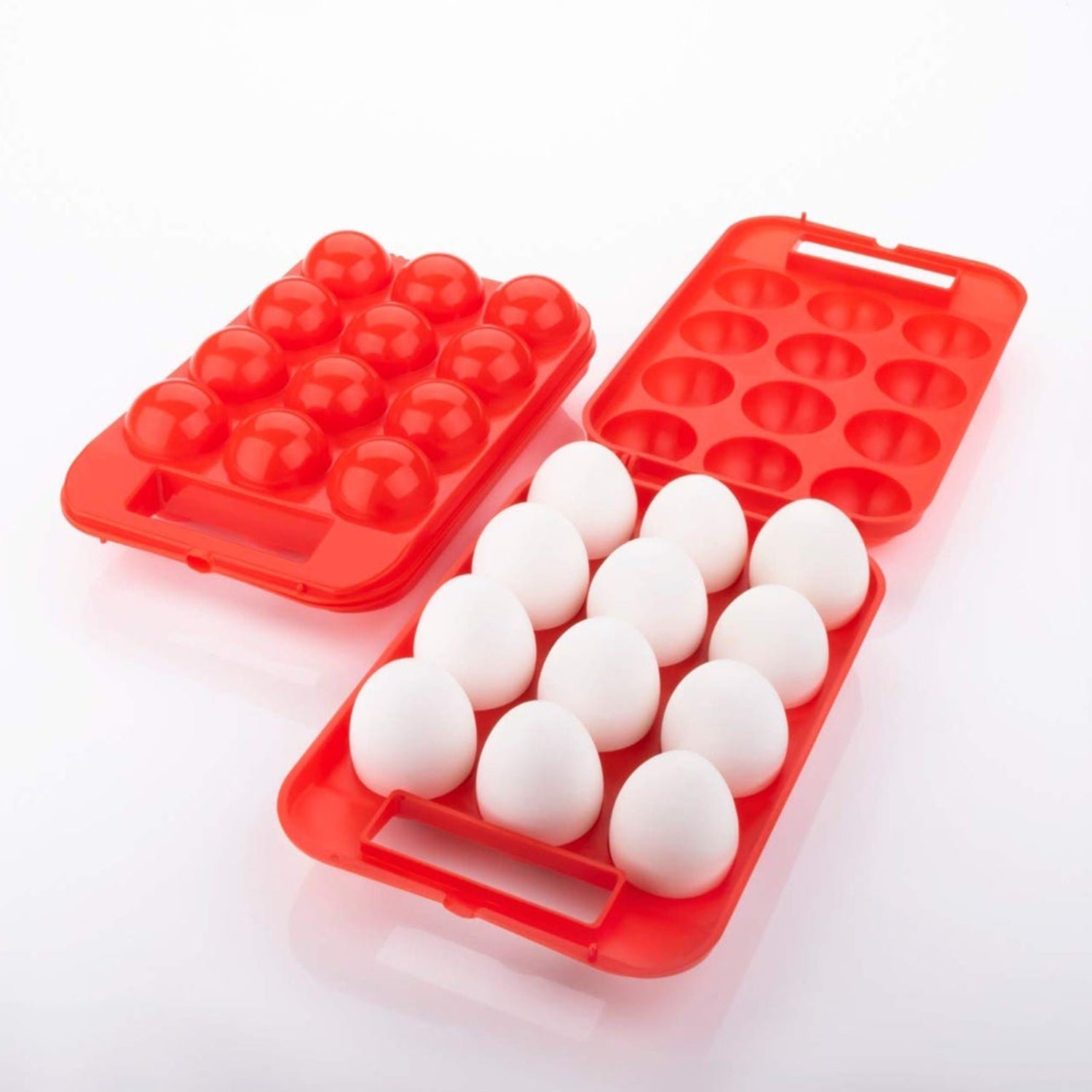 A Plastic Egg Carry Tray Holder Carrier Storage Box