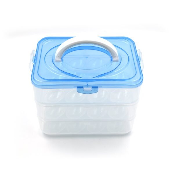 3-Layer Plastic Refrigerator Egg Storage Box (36 Grid)