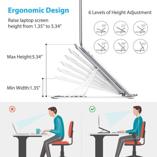 Foldable & Adjustable Portable Laptop Stand for laptops - Image 2