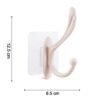 Self Adhesive Plastic Wall Hook for Home (Multi Color) - Image 3