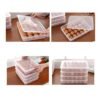 24 Grids Plastic Egg Box Container Holder Tray for Fridge with Lid for 2 Dozen Egg Tray - Image 2