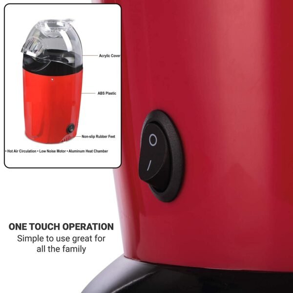 Hot Air Popcorn, Popper Electric Machine Snack Maker - Image 3