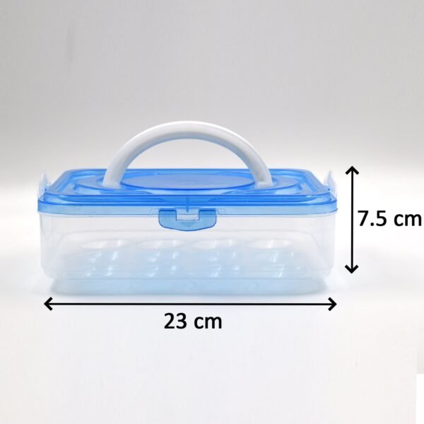 Plastic Kitchen Refrigerator Egg Storage 12 Grid 1 Layer Egg Container - Image 3
