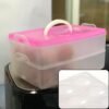 A Double Layer 24 Grid Egg Storage Box for Egg Storage Container - Image 3