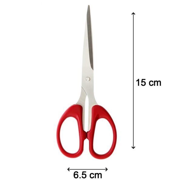 Stainless Steel Scissors with Plastic handle grip 160mm (1Pc Only) - Image 3