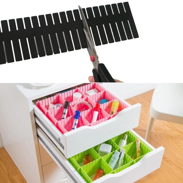 A Adjustable Drawer Organizer and Kitchen Board Divider (Pack of 6Pcs) - Image 4