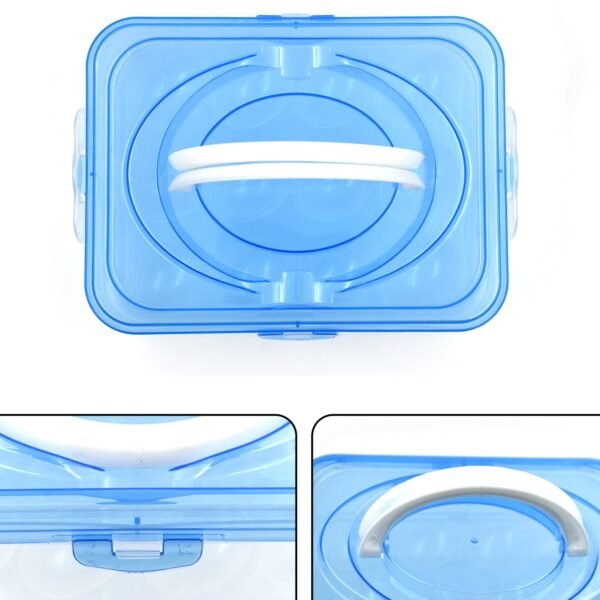 Plastic Kitchen Refrigerator Egg Storage 12 Grid 1 Layer Egg Container - Image 4