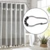 Stainless Steel Bath Drape Clasp Curtain Hooks (Pack of 12 Pcs) - Image 4