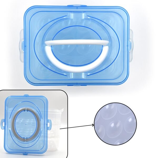 3-Layer Plastic Refrigerator Egg Storage Box (36 Grid) - Image 4