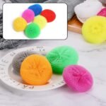 Plastic Scrubber Round Nylon Scrubbers Small Size  (Pack of 12)