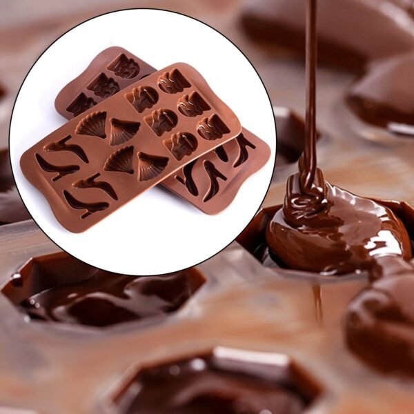14 Cavity Purse Sandle Heel Sandal Chocolate Mould (1Pc Only) - Image 4